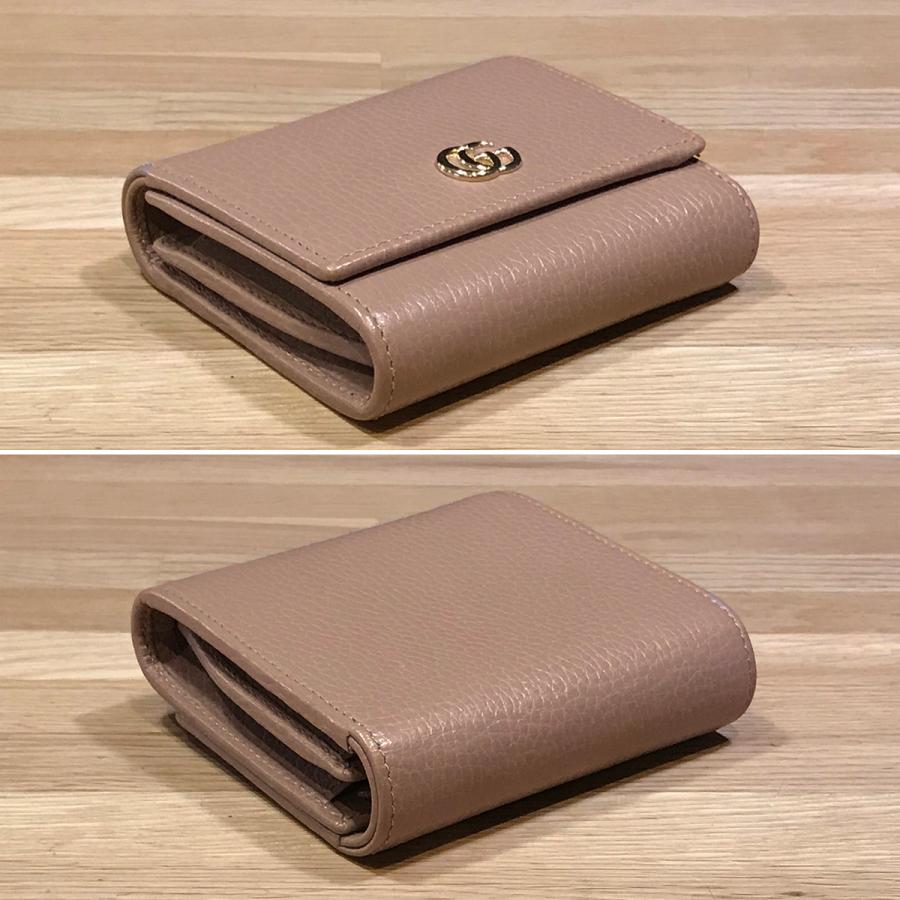 GUCCI（グッチ） 【新品同様】グッチ GGマーモント 2つ折りコンパクト