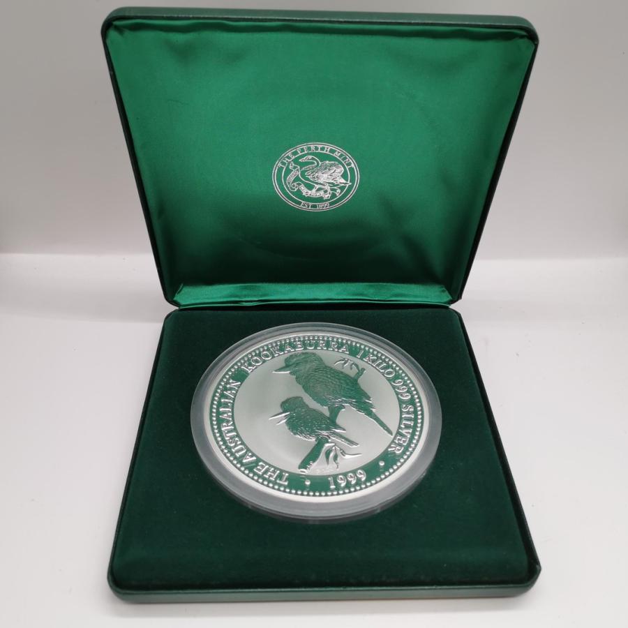 オーストラリア 30ドル銀貨 1999年 1キロ プルーフ 銀貨 カワセミ 純銀