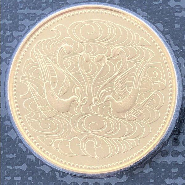 天皇陛下御在位60年記念10万円金貨幣 昭和61年銘（ブリスターパック