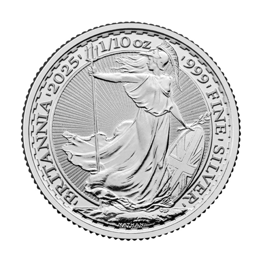 イギリス 2025 チャールズ3世 ブリタニア 1/10オンス 銀貨 【160枚