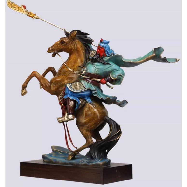 置物 風水 関公像 玄関に飾る 関羽 置物三国志 金運 財産運 出世運