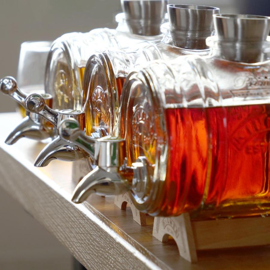 ウイスキー サーバーセット ガラス樽 グラス付き ウイスキー サーバー