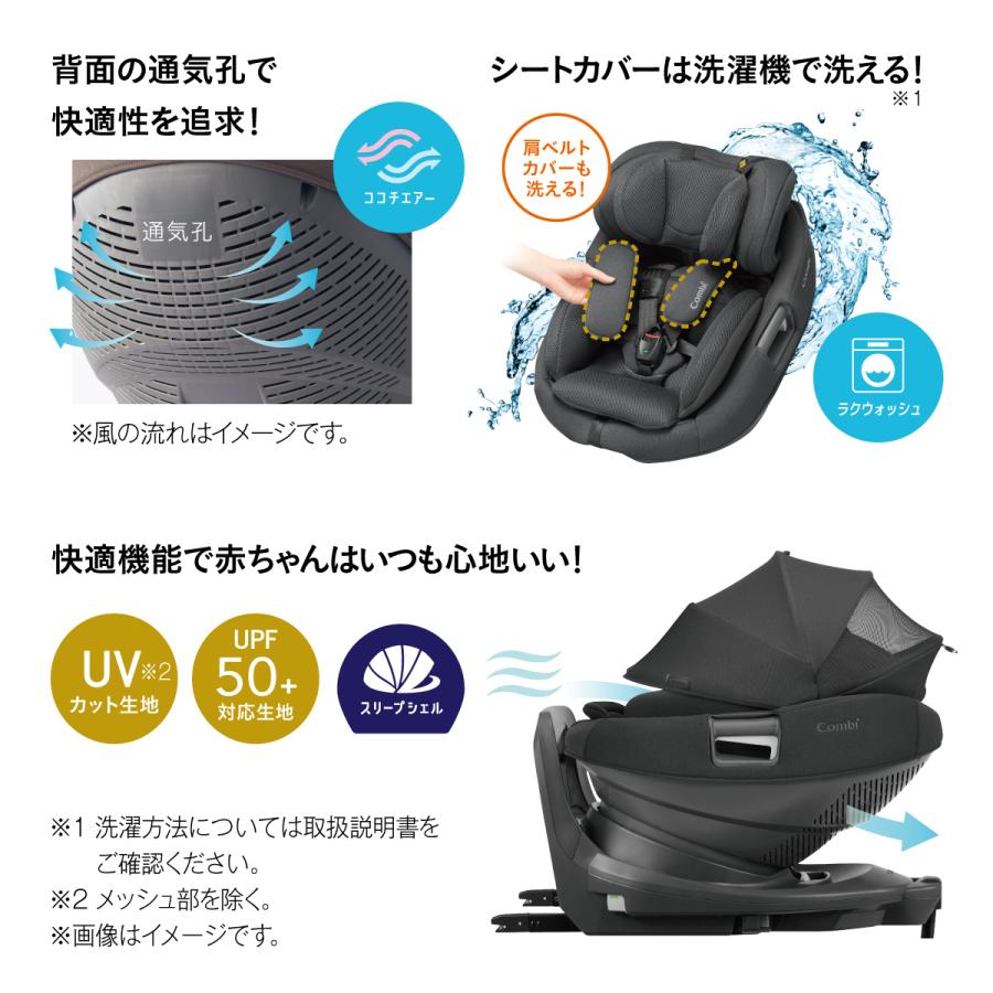 Combi（コンビ） チャイルドシート ISOFIX 回転式 新生児 から 4歳