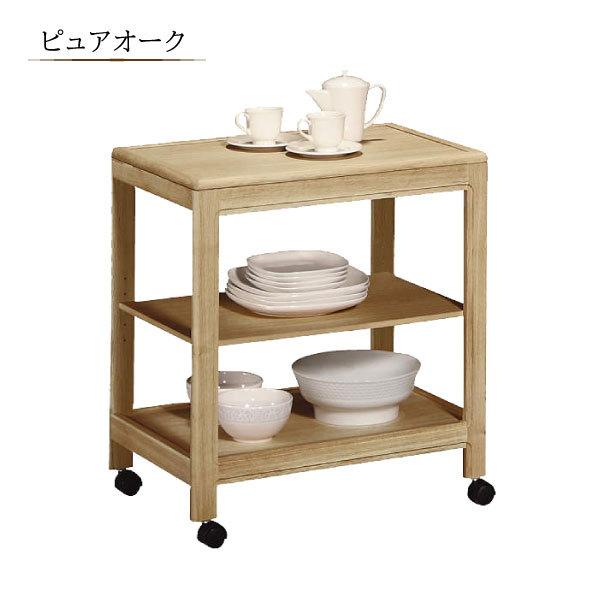 北欧デザイン 古家具◾️木製サイドテーブル キャスター付き ワゴン