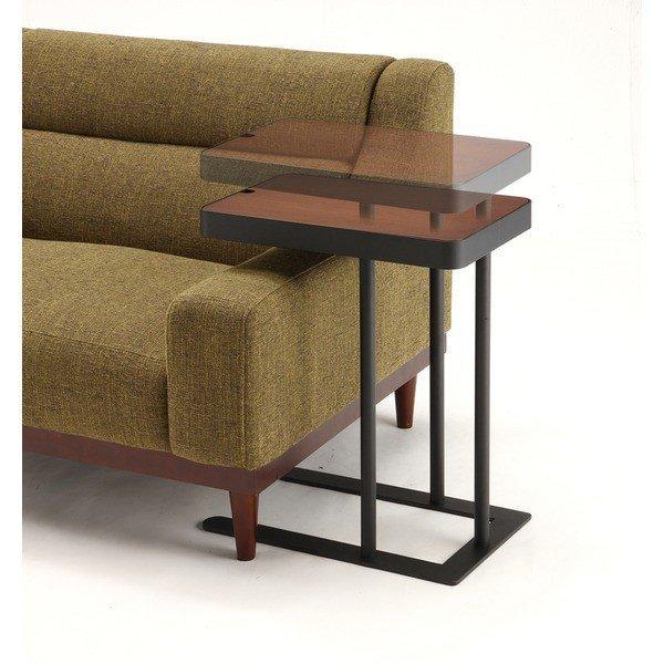 あずま工芸 サイドテーブル 収納付き SST-810 ノエル Noel ダーク