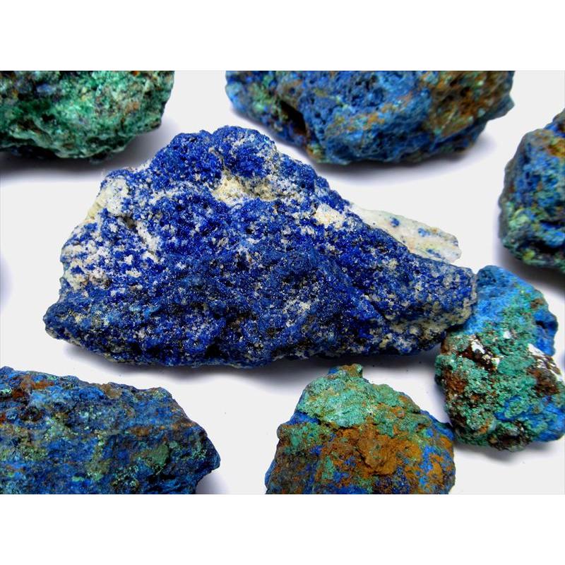 アズライト & マラカイト 大きな原石パワーストーン約2473g アズライト