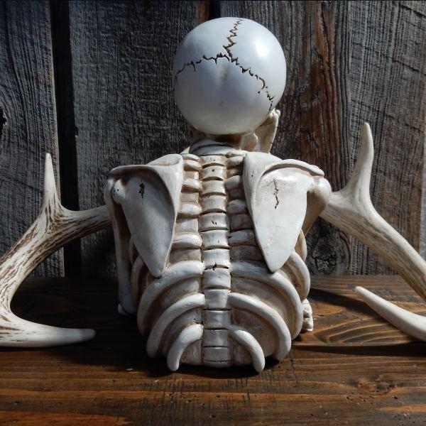 置物 彫り物 スカル 髑髏 ドクロ オブシディアン 黒 ブラック 魔除け