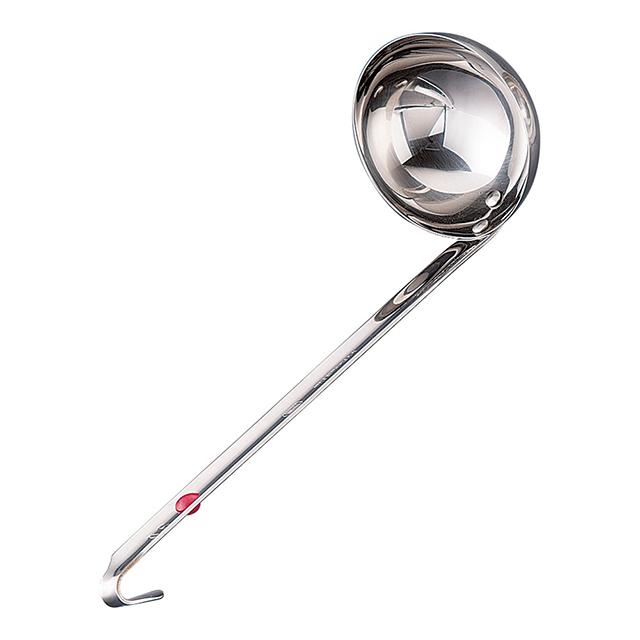 UK18-8 カラーマーカー付レードル 赤 270cc（BLCJ322）1-0462-0122