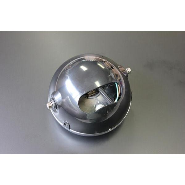 黒 160mm ヘッドライト ガラスレンズ 新品 汎用 CB400F CB250 CB400T