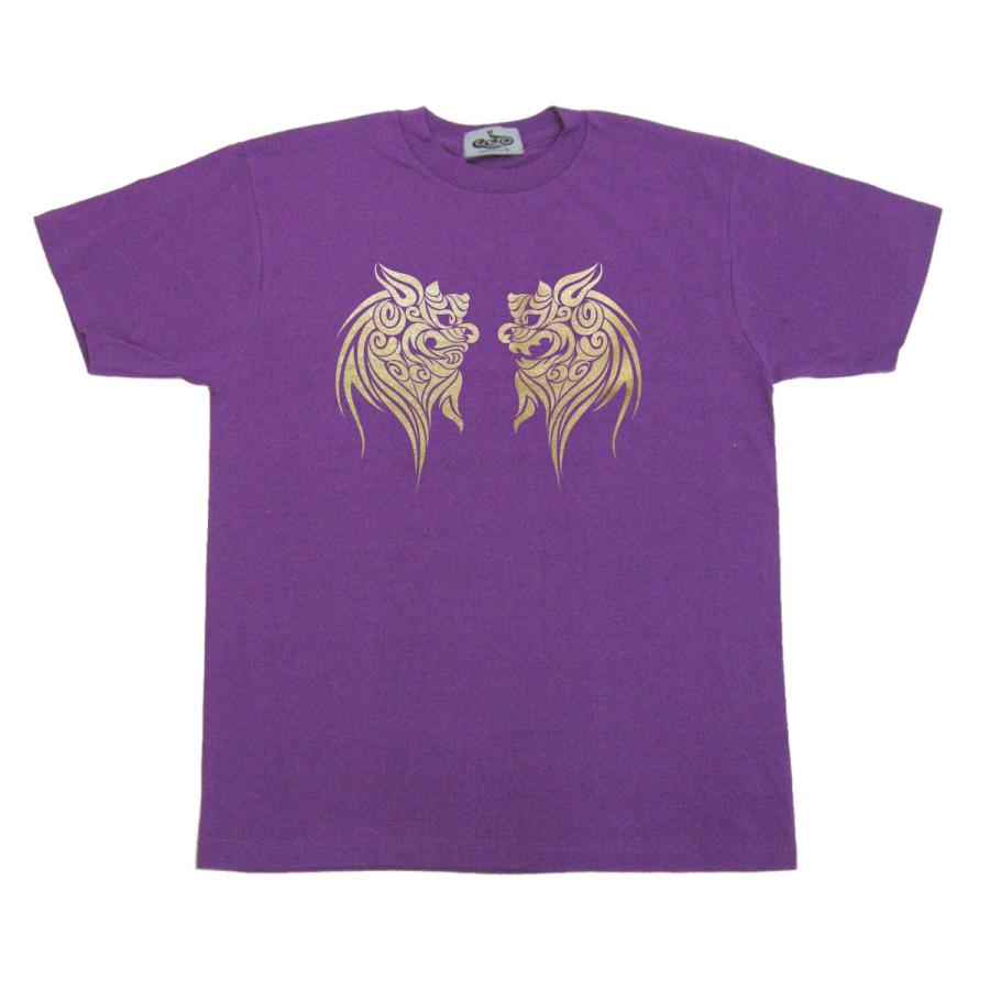 沖縄 Tシャツ イラスト「トライバルシーサー」 : コスミック～ふざけた