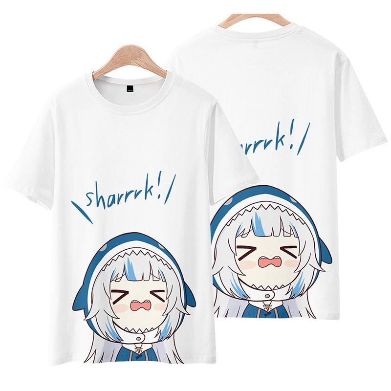 Vtuber Hololive Gawr Gura がうる ぐら Tシャツ 子供用 大人用 男女