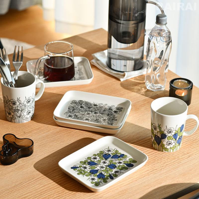 ARABIA（アラビア） プレート 15×19cm クロッカス ARABIA Krokus