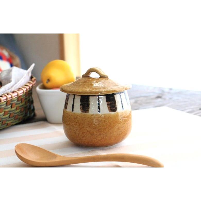 渕サビ十草茶碗蒸し 黄瀬戸 日本製 瀬戸焼 定番商品 蒸し碗 蓋付 蓋