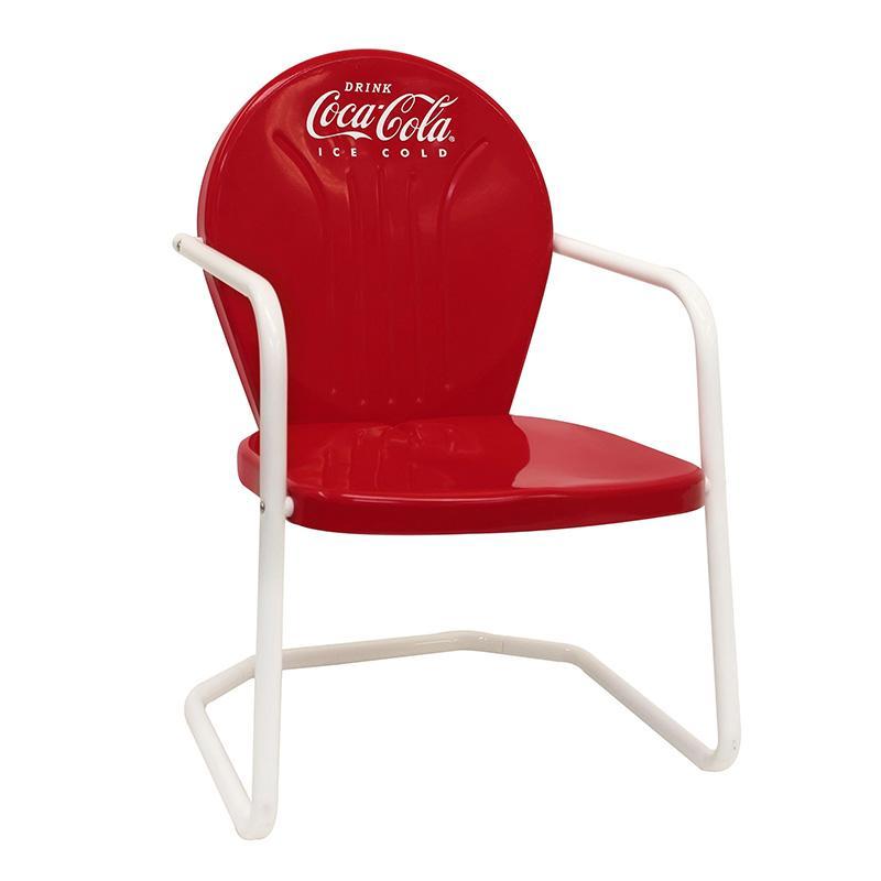 コカコーラ メタル テーブル チェア セット レッド レトロ Coca-Cola