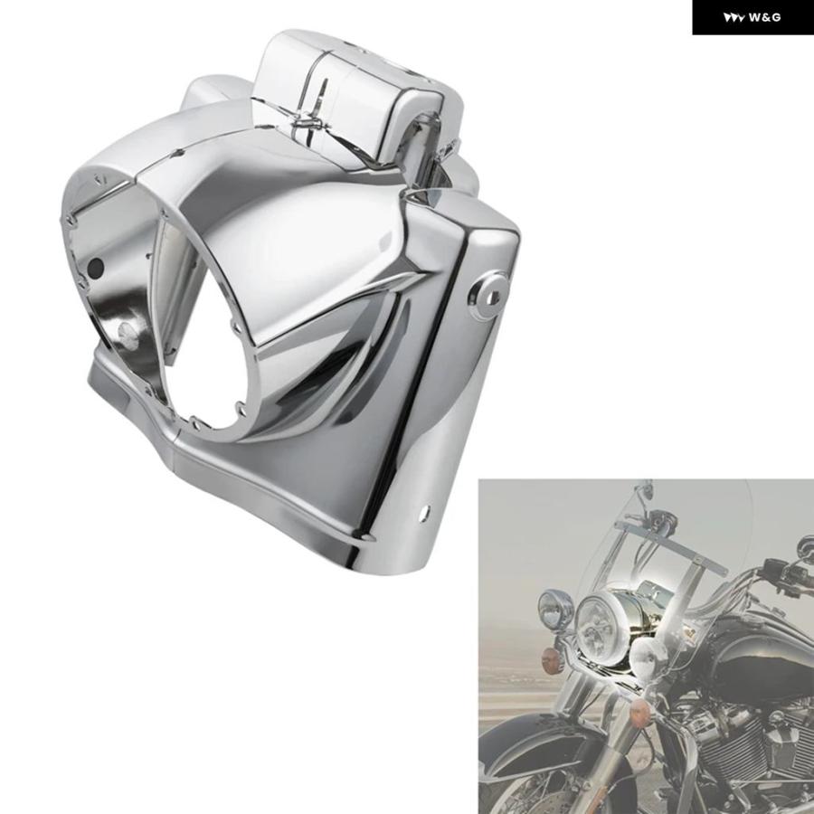 並行輸入品 7インチ ラウンド ヘッドライト ナセルカバー ハーレー