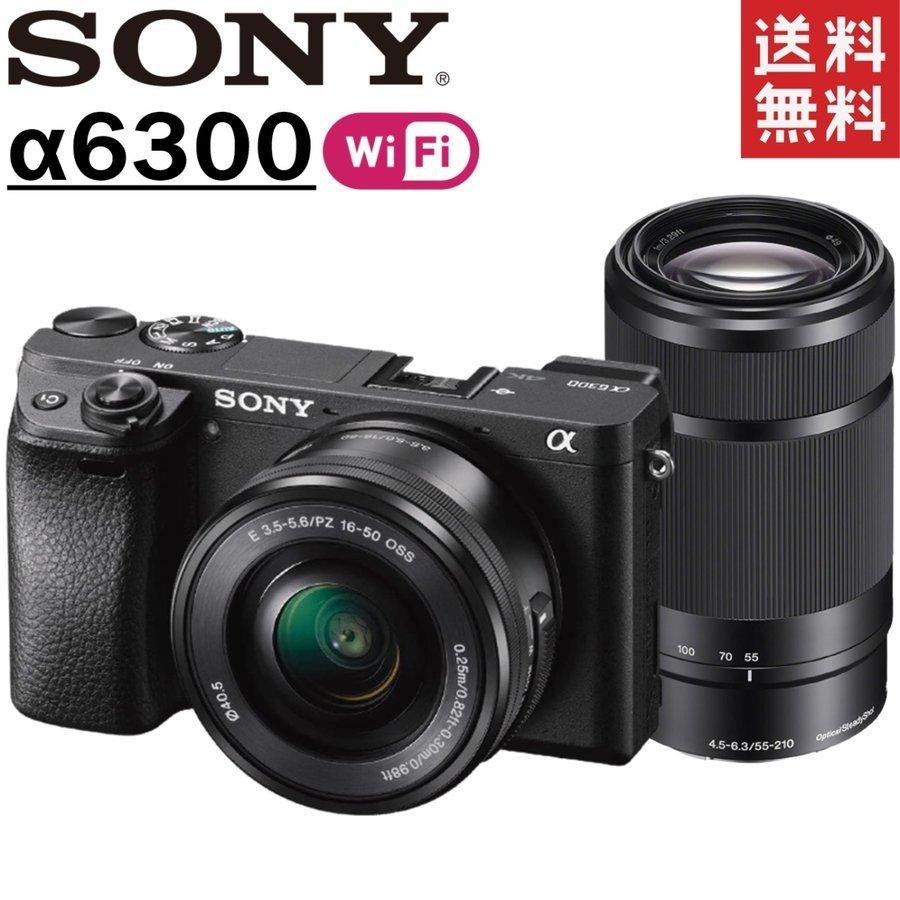 最終価格SONY α6300 ミラーレスカメラ 単焦点レンズ×3 バッテリー×2