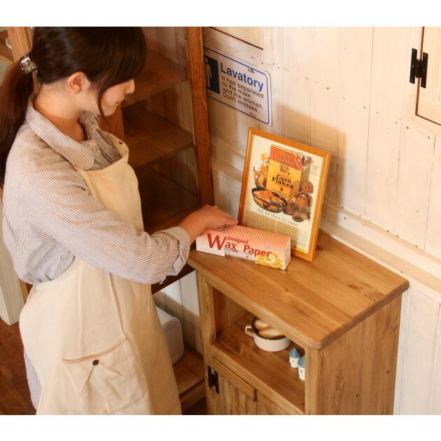 キャビネット オープン オーダーメイド カントリー家具 完成品 電話台