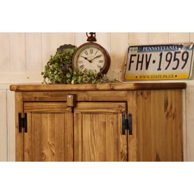 ハート キャビネット L オーダーメイド カントリー家具 完成品 選べる