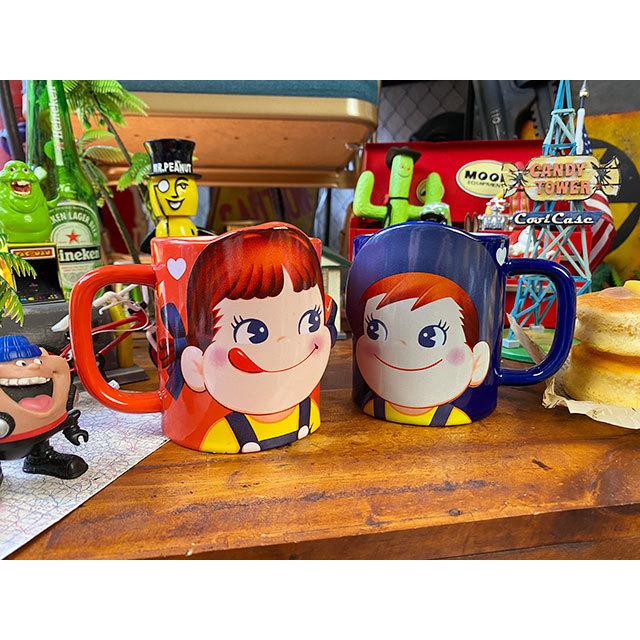 不二家 ペコちゃんポコちゃん ペアマグカップ 2個セット □ アメリカン