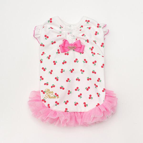 CanNana 犬 犬服 服 春 ドックウェア さくらんぼ チェリー かわいい