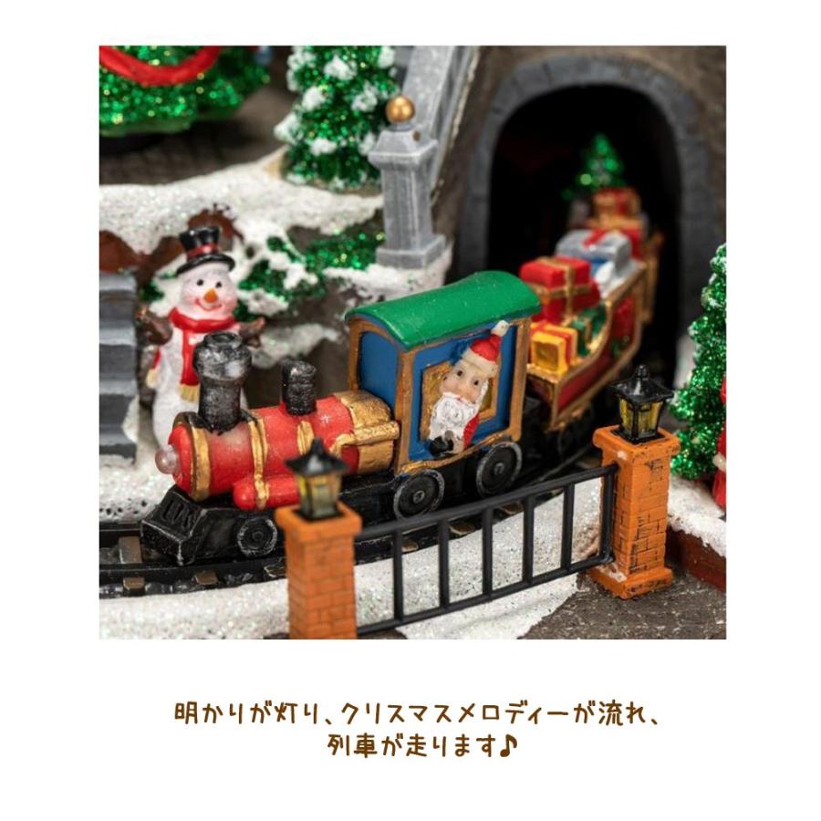 装飾置物 クリスマス アニメーテッド トレイン ヴィレッジ クリスマス