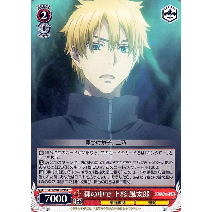 五等分の花嫁カードゲーム 君を見つける 上杉風太郎PR+ 五等分の花嫁