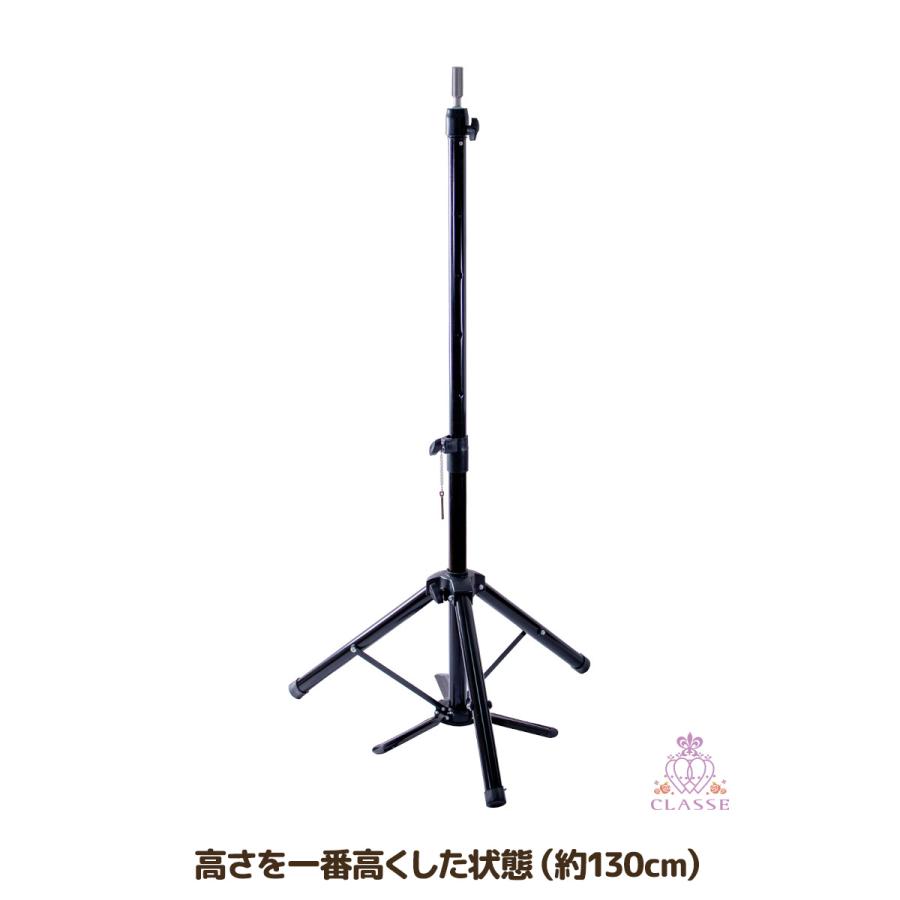 立ったままカットができる マネキンヘッドスタンド90-130cm クラッセ