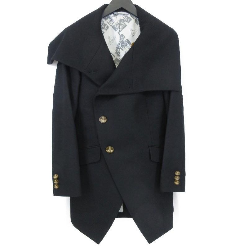 美品【ヴィヴィアンウエストウッド マン】チェスターコート 黒 美品