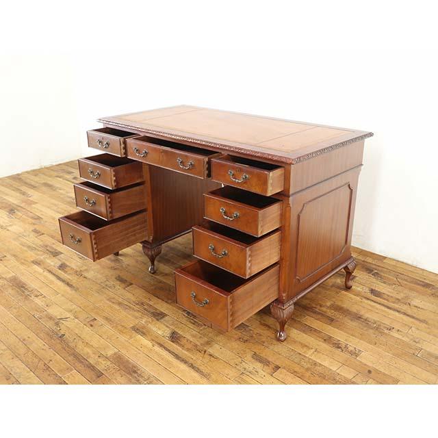 イギリス アンティーク 家具 デスク 書斎机 レターデスク MDF材 1940