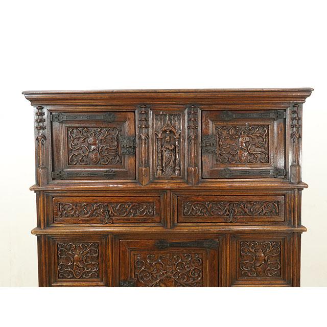 フランス アンティーク 家具 キャビネット リビング キッチン オーク