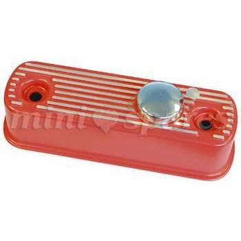 ローバーミニ ロッカーカバー 赤 FP26RED キャップ付き kenz