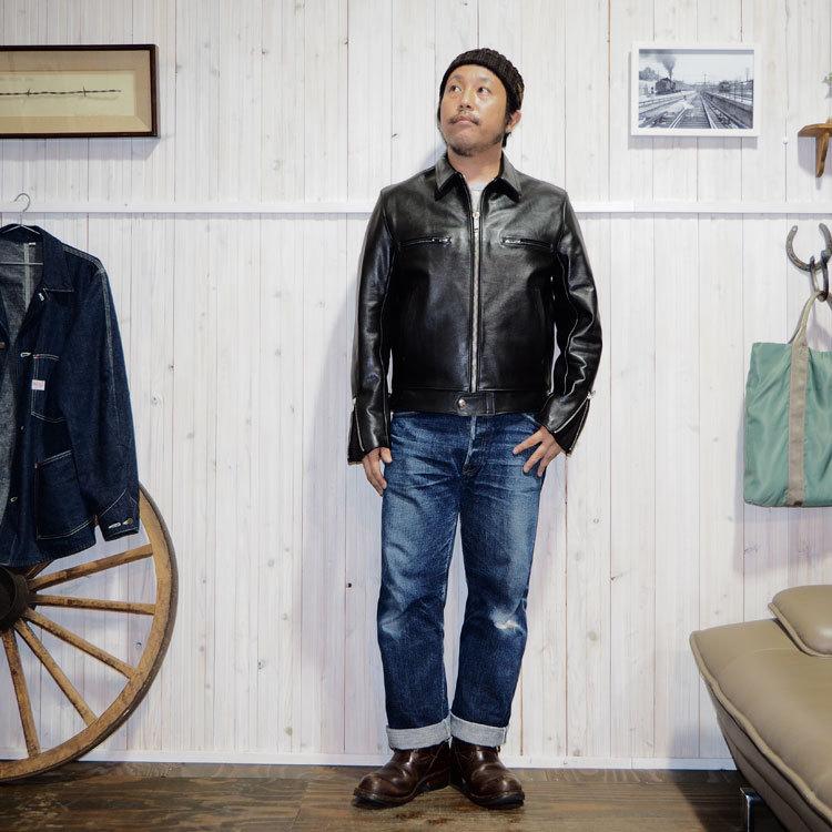 666 666 LEATHER WARE (666レザーウエア）マイウェイマン 襟付き