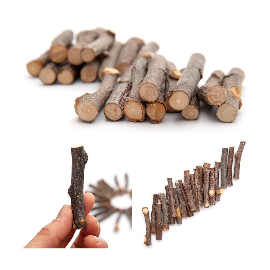 Leaf Corp かじり木 国産 りんごの木のかじり木 ショート 20本入 細