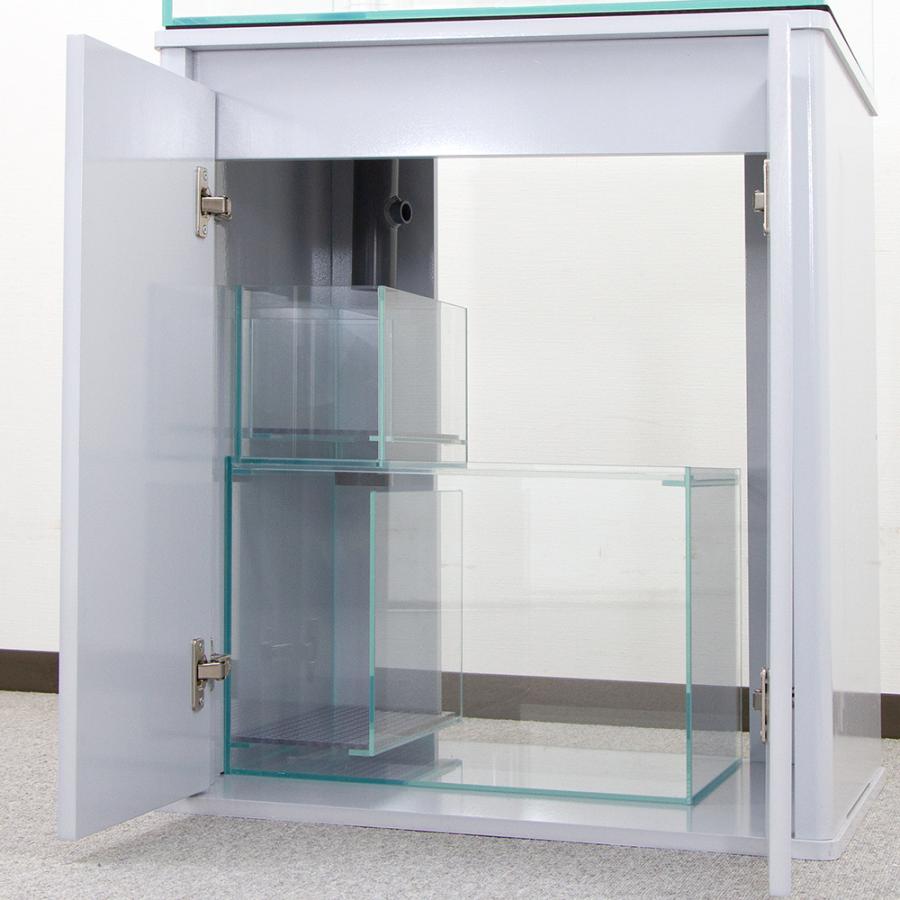 600×300×360オールガラスオーバーフロー水槽 フランジ加工仕様 魚用品