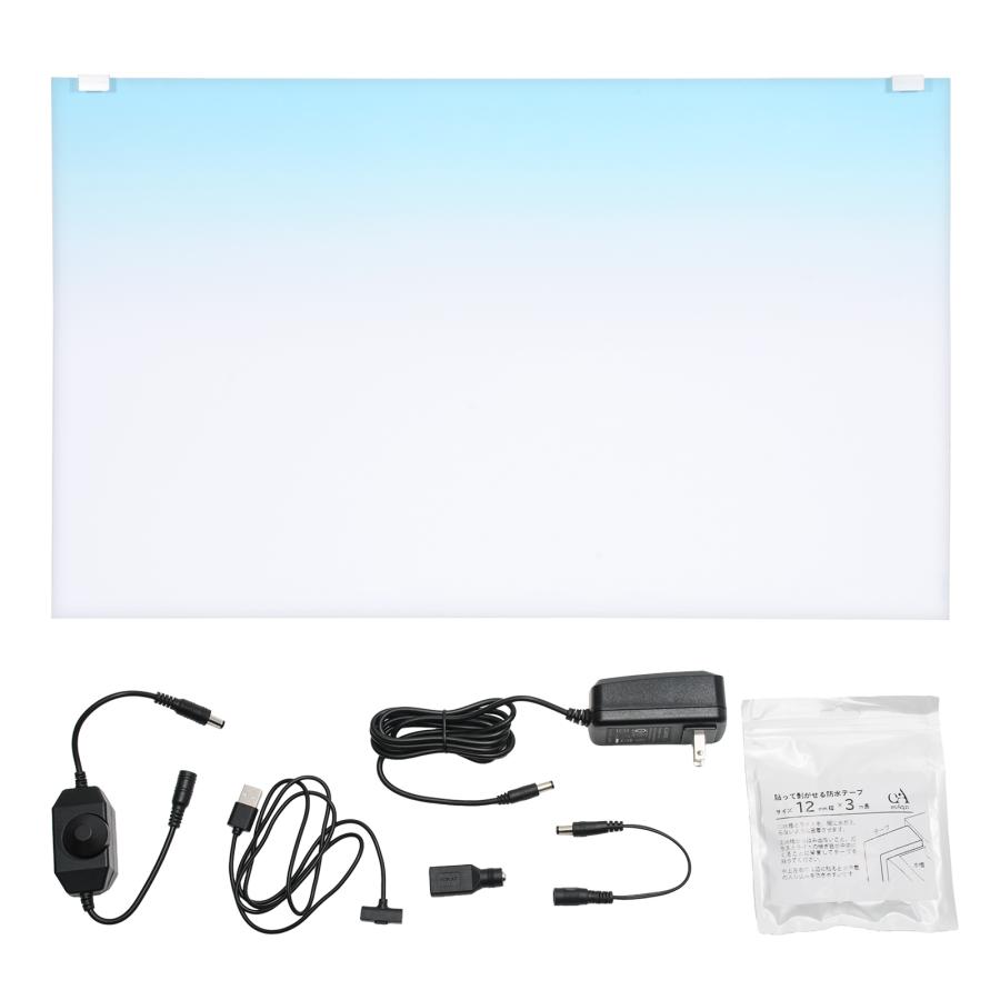 esAqua 水槽LED バックスクリーン 60×36cm 水槽用