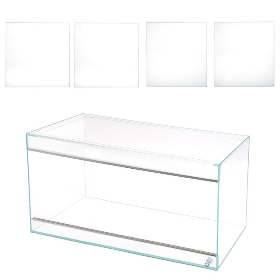 大型）スーパークリア パルダリウム水槽 90×45×45cm フランジ