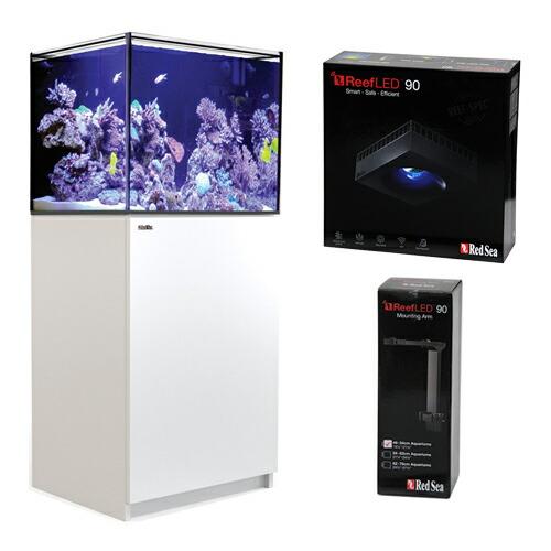 引取り限定】Red Sea リーファー170 水槽 ランプシェード、フタ付 引