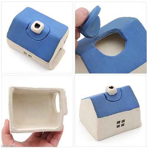 Leaf Corp シェルター おうちウェットシェルター ブルー 信楽焼 爬虫類