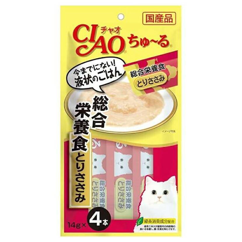 いなば ちゅ〜る 総合栄養食 とりささみ 14g×4本×48 ちゅーる