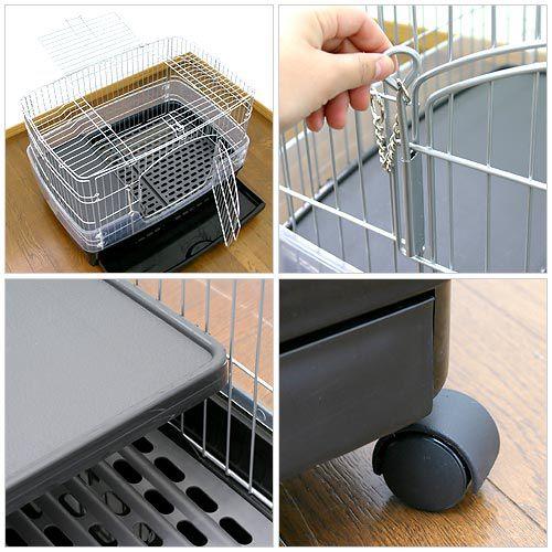 マルカン うさぎケージ クリアケージ M （82×56．5×60．5cm