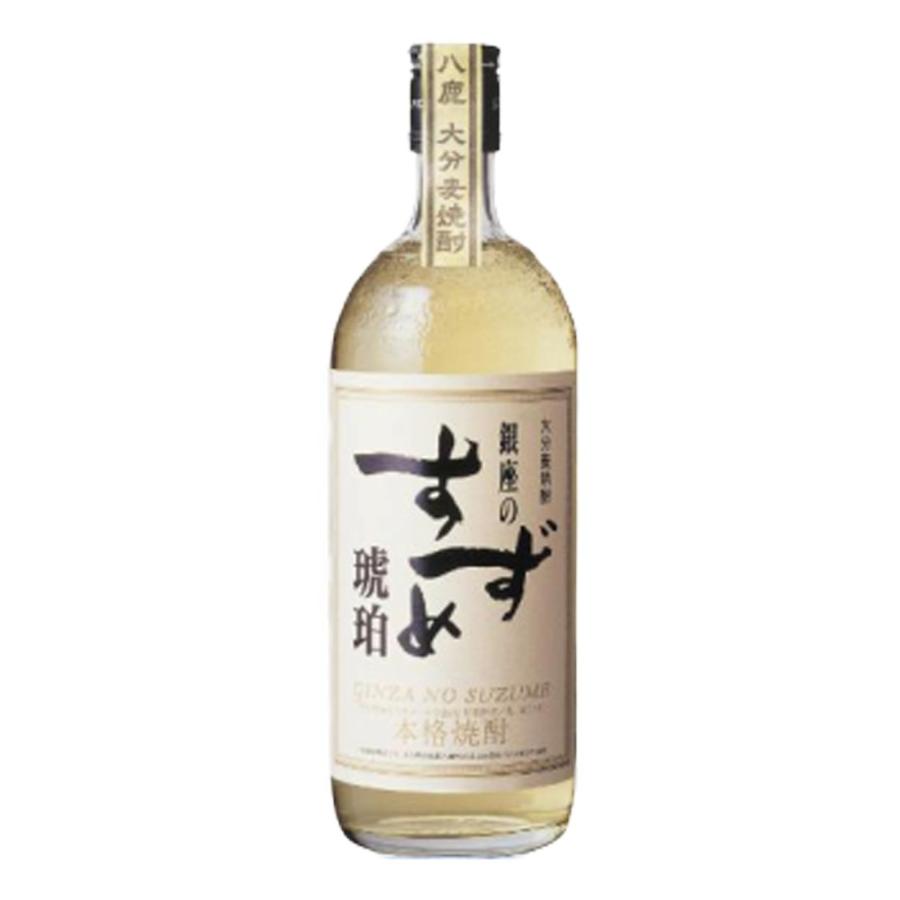 お酒 焼酎 八鹿酒造 麦焼酎 銀座のすずめ 琥珀 25° 720ml ((モンド