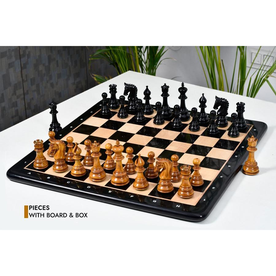 チェス駒 ウォー・アドミラル 112mm 黒檀 インド直送 AS289 : チェス