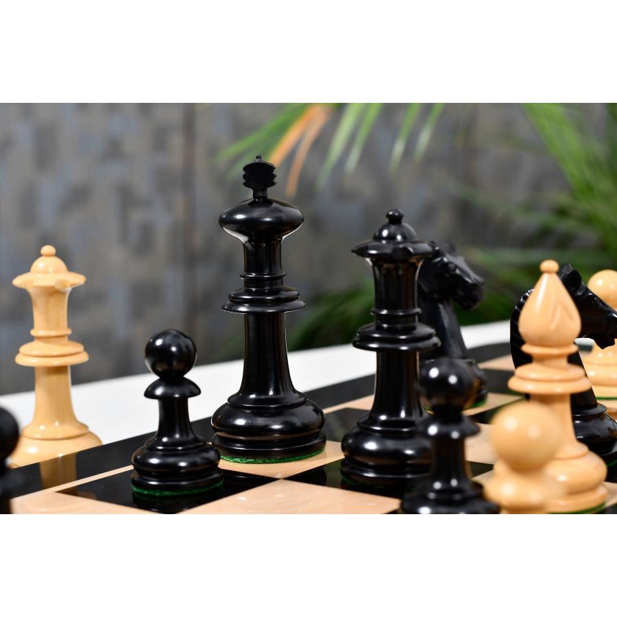 チェス駒 19世紀アンティーク・オーストリアン 108mm エボナイズ