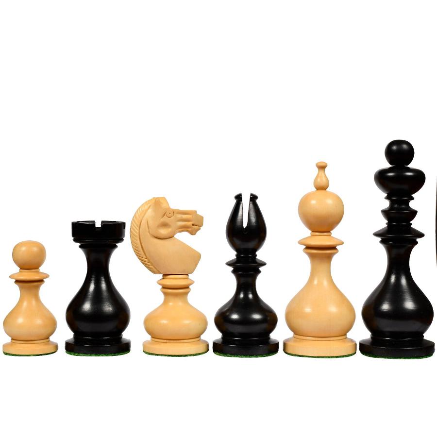 チェス駒 アンティーク・ダブリン 104mm エボナイズ インド直送 R0339