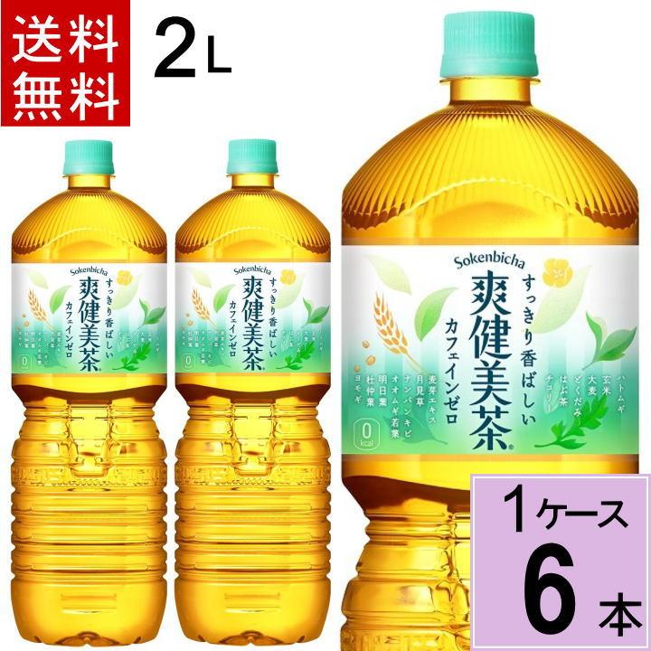爽健美茶 PET 2L 送料無料 合計 6本（6本×1ケース)そうけんびちゃ お茶