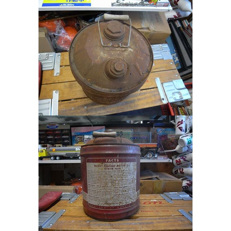 ヴィンテージ オイル缶 BIG MOTOR OIL CAN WARDS Vitalized ワンランク