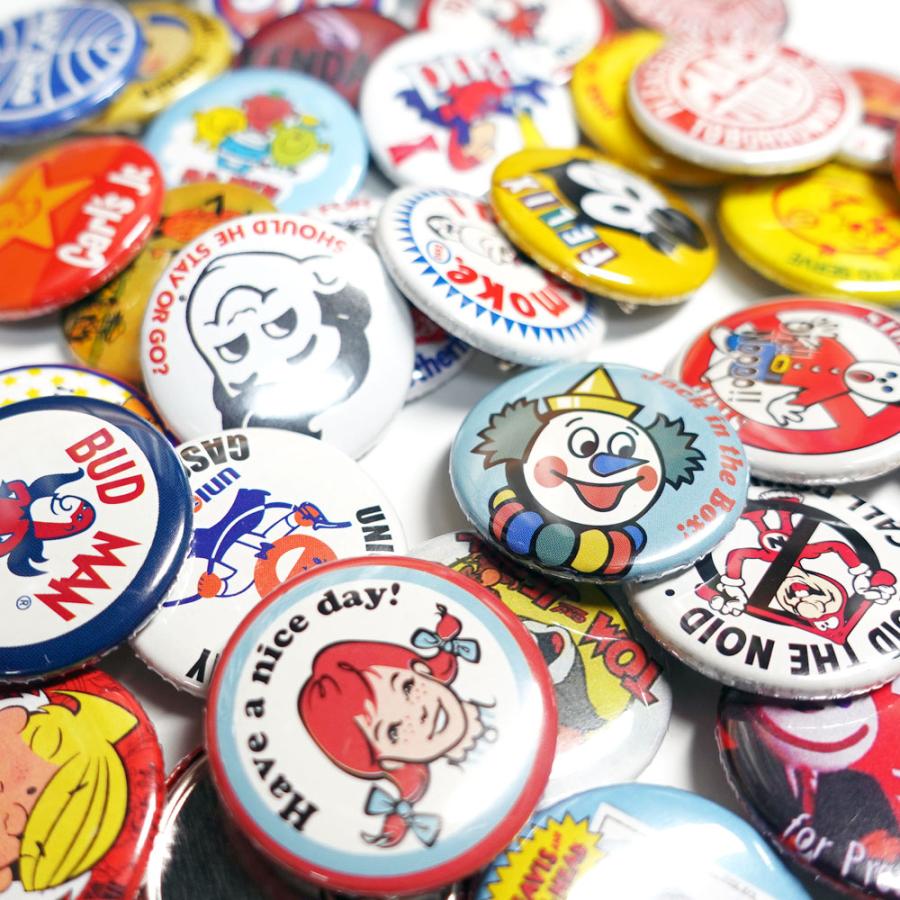 缶バッチ お好きな柄 5個セット モーター アドバタイジング カンバッチ