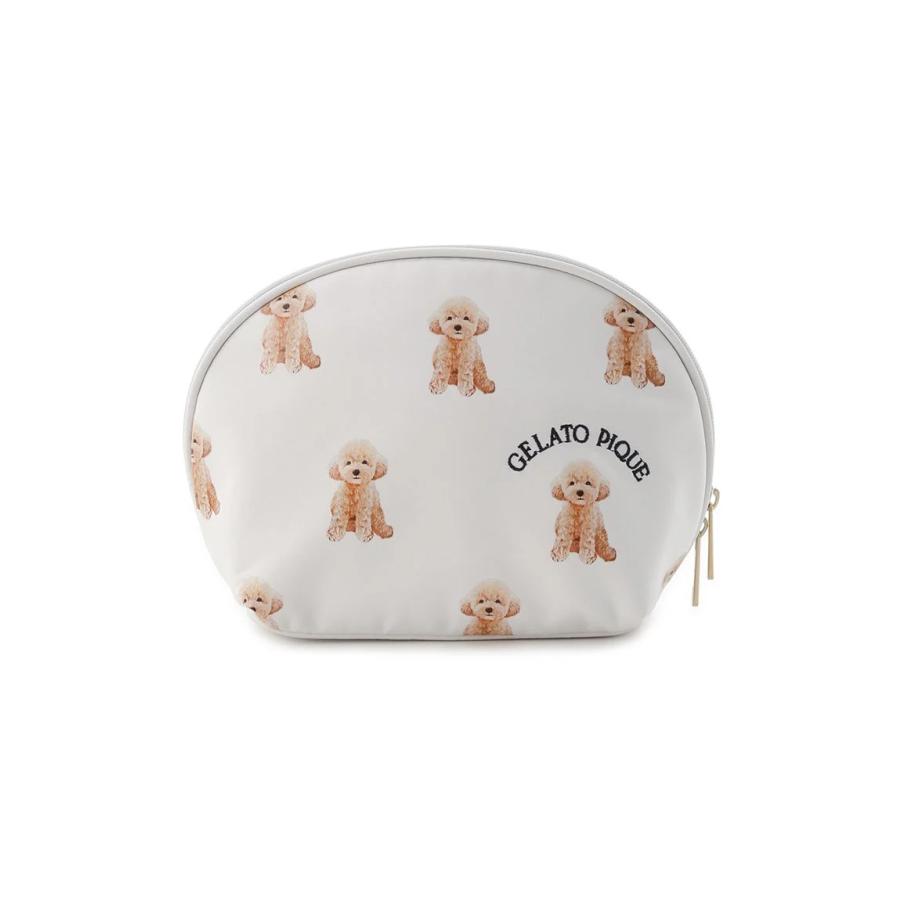 gelato pique（ジェラートピケ） gelato pique DOG柄マチ付きポーチ