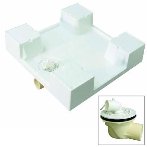 あすつく対応 MIYAKO ミヤコ パン用トラップ 横引き付 600角洗濯機パン