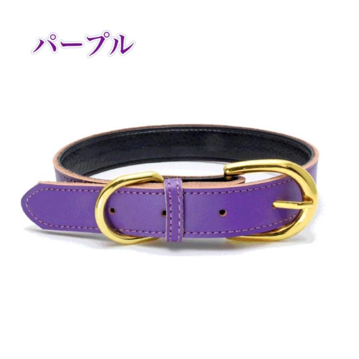 chi^ku チーク リボン 首輪 リード セット 革 くすみパープル オマケ付